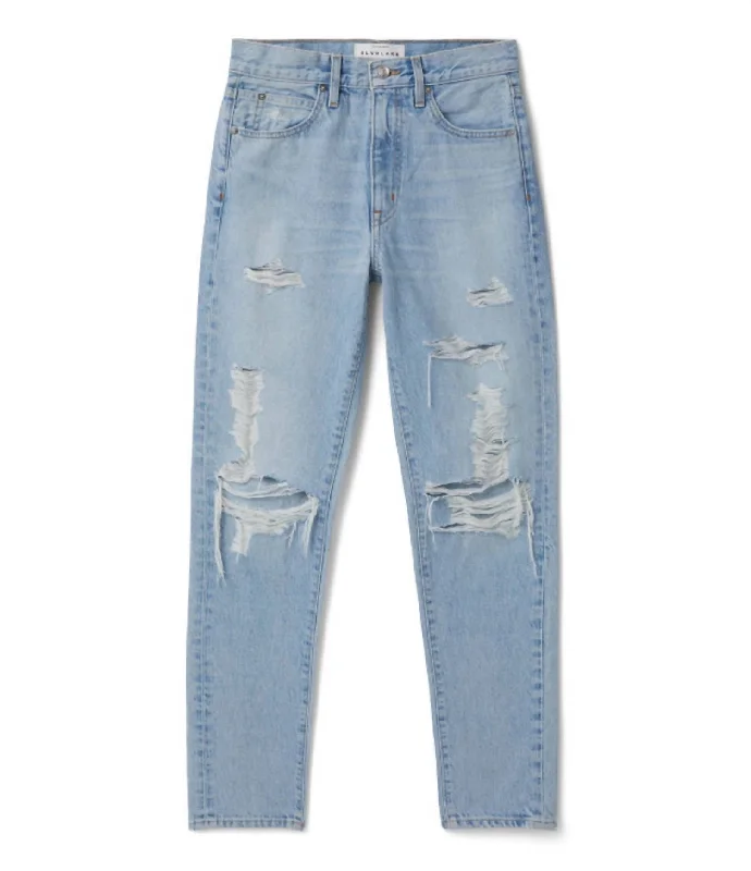 Trendy Aesthetics Women's Roxy Slim Straight Jean In Mind Made Up Distressed