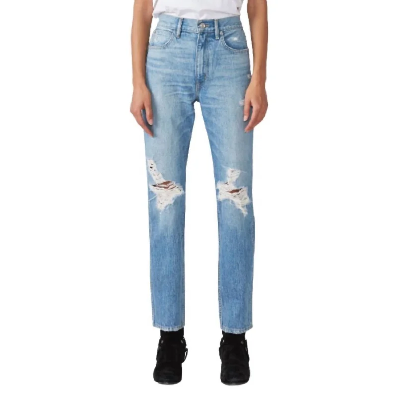 Clearance Sale, All Cheap Virginia High Rise Slim Straight Jean In Rolling Waters