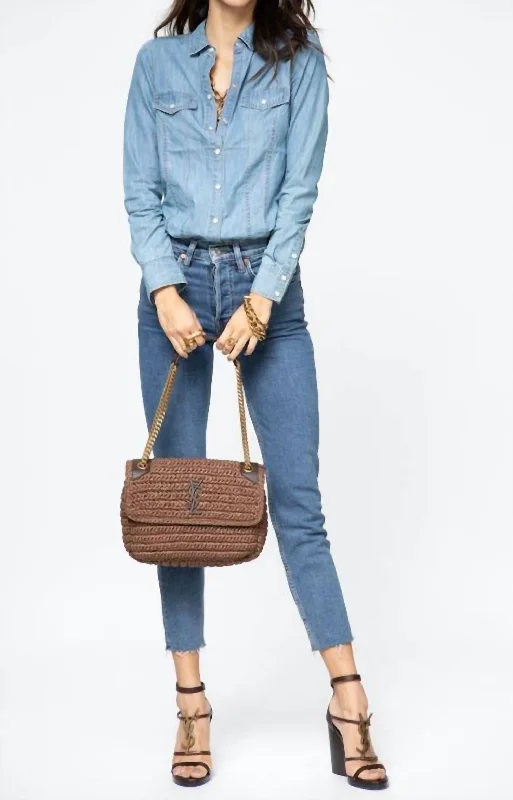 Trendsetter's Closet 90's High Rise Ankle Crop In Saf