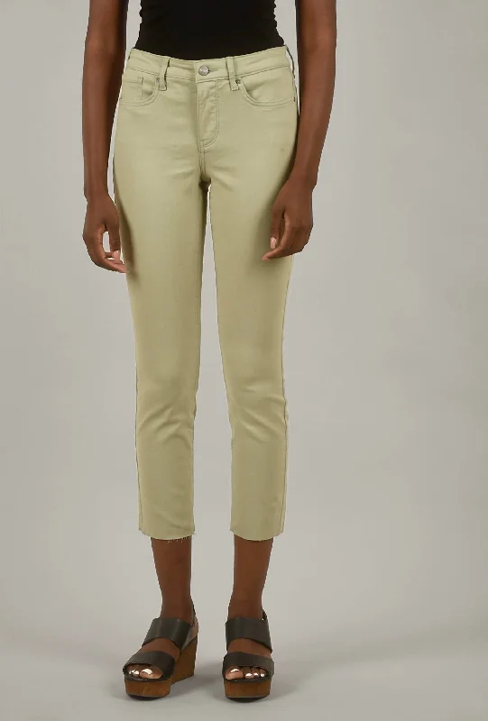 Get The Latest Trends Alina Raw-Hem Skinny Denim Jean In Bamboo