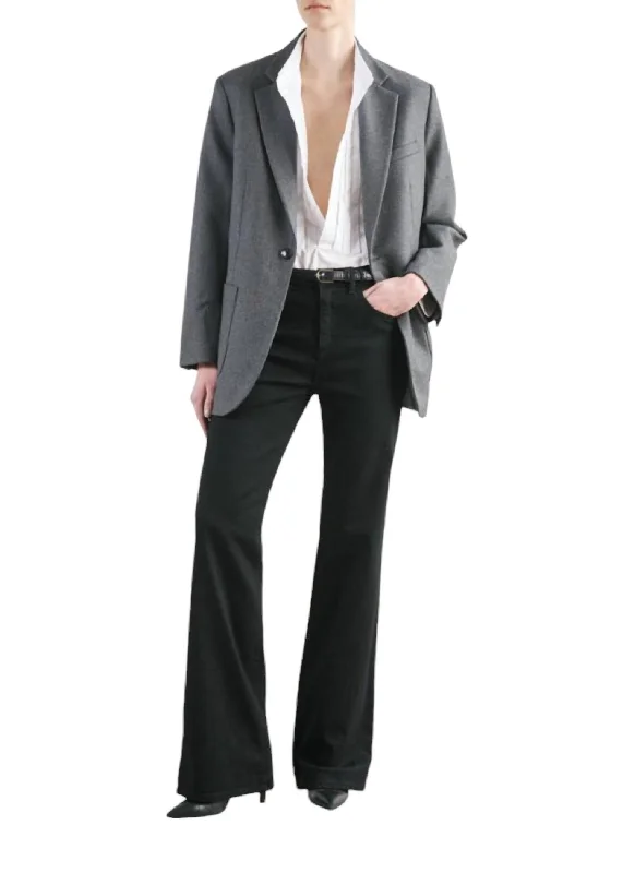 Style Without Limits Gael Boyfriend Jacket In Heather Gray