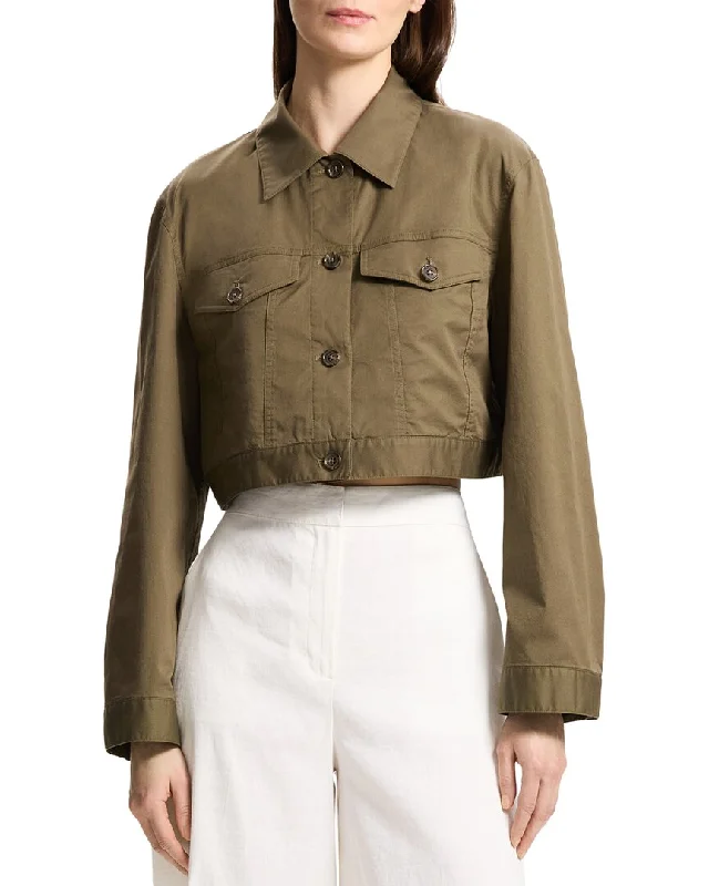 Unleash Your Style Theory Crop Trucker Jacket