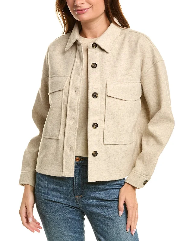 Elegant Attire For The Modern Lady beachlunchlounge Double Faced Cropped Knit Jacket