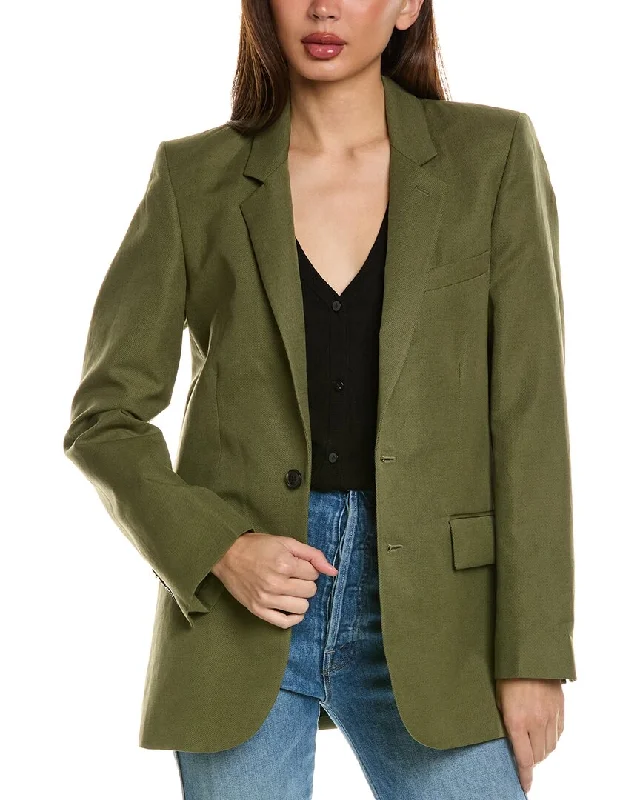 Colorful Clothing FRAME Denim Everyday Linen-Blend Blazer