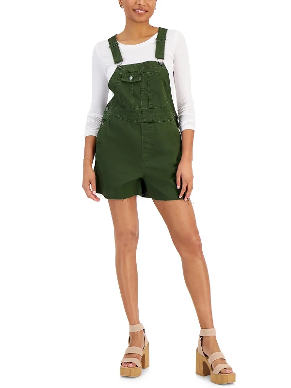 Gorgeous Glamour Collection Juniors Womens Raw Hem Denim Shortalls