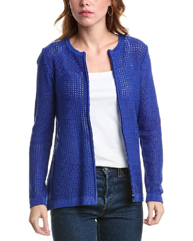 Chic Allure Edinburgh Knitwear Pointelle Jacket
