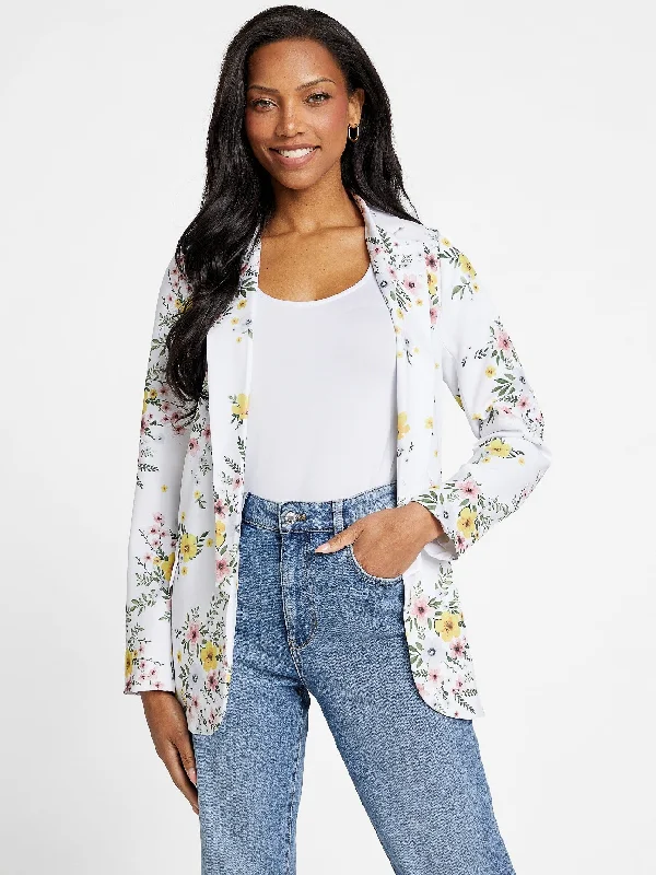 Vintage Inspired Fashion Sale Taya Printed Blazer