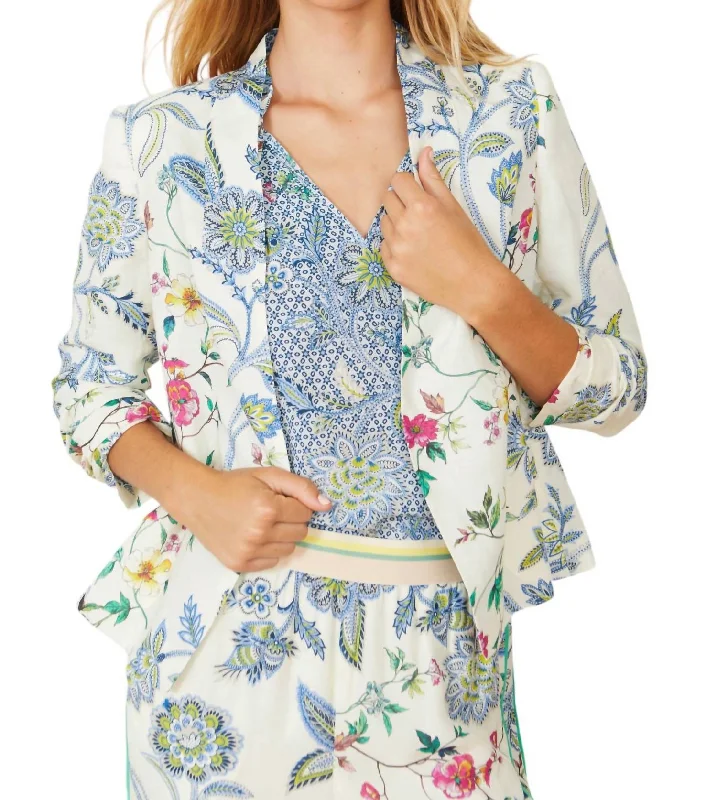 Effortless Everyday Wear Kinsley Reversible Blazer In Balinese Floral