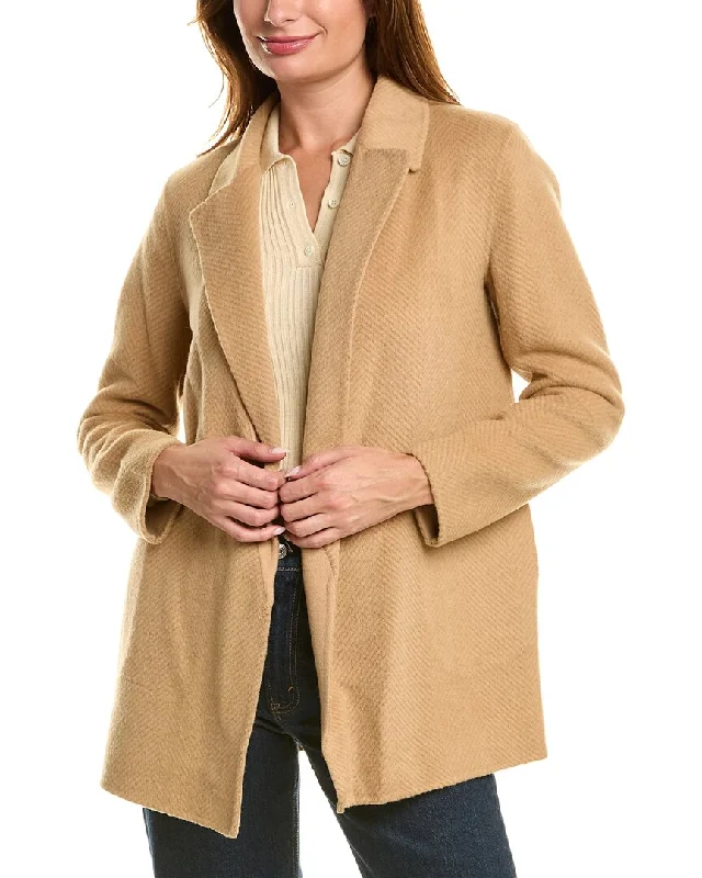 Innovate Your Wardrobe Theory Sileena Chevron Wool Coat