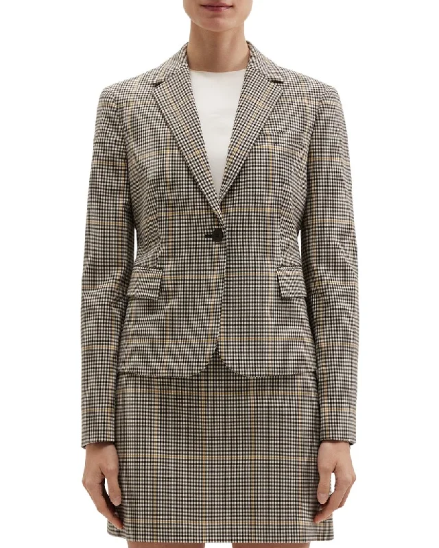 Chic Trends For The Fashion Savvy Theory Shrunken Blazer O.Dale Wool-Blend Blazer