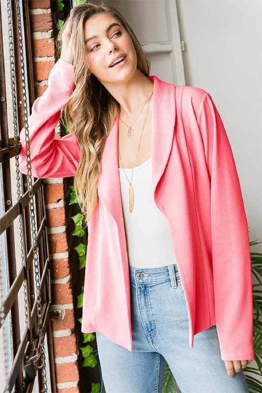 New Arrivals Open Front Long Sleeve Blazer