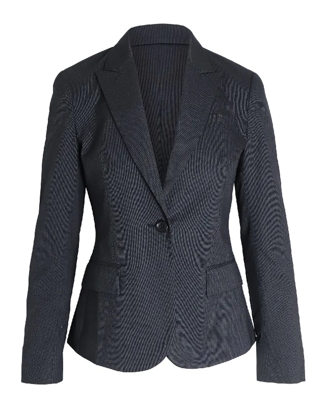 Unbeatable Prices Theory Single-Breasted Blazer in Black Wool