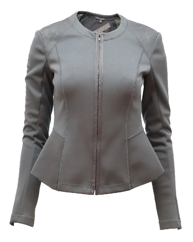 Trendy Women's Wear Collection Theory Jondi Blazer in Black Windsurf