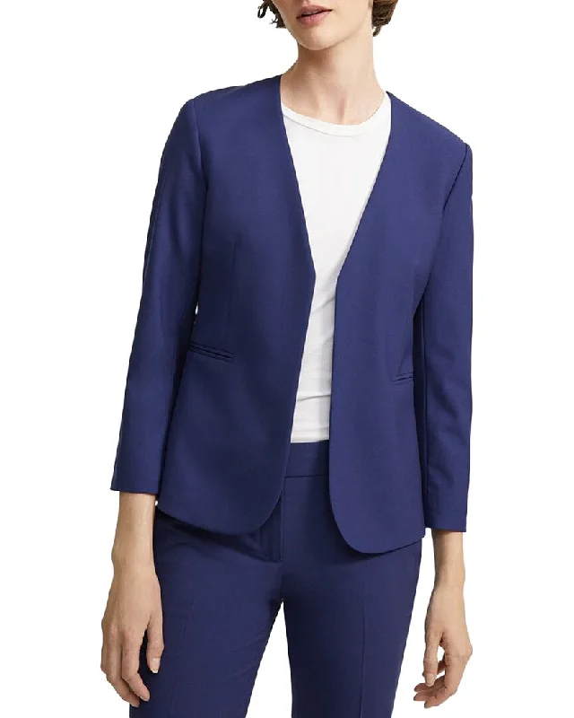 Chic Style, Always In Vogue Theory Lindrayia B. Wool-Blend Blazer