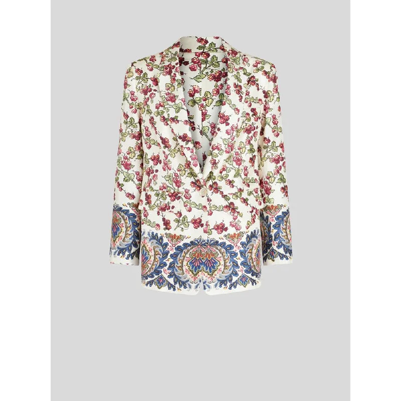 Summer Fashion JACKET WITH BERRY PRINT