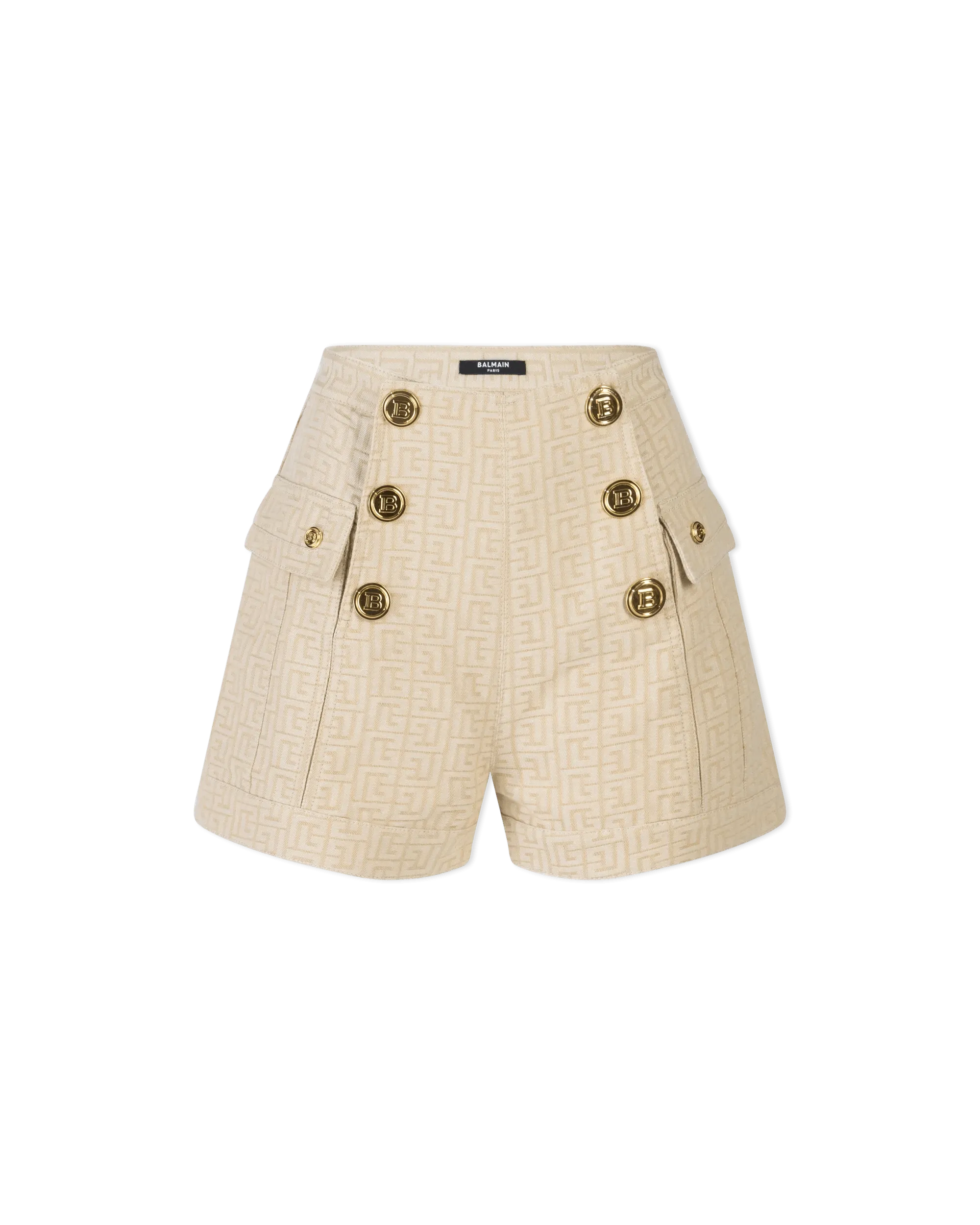Huge Price Cut Monogram Jacquard 6 Button Shorts
