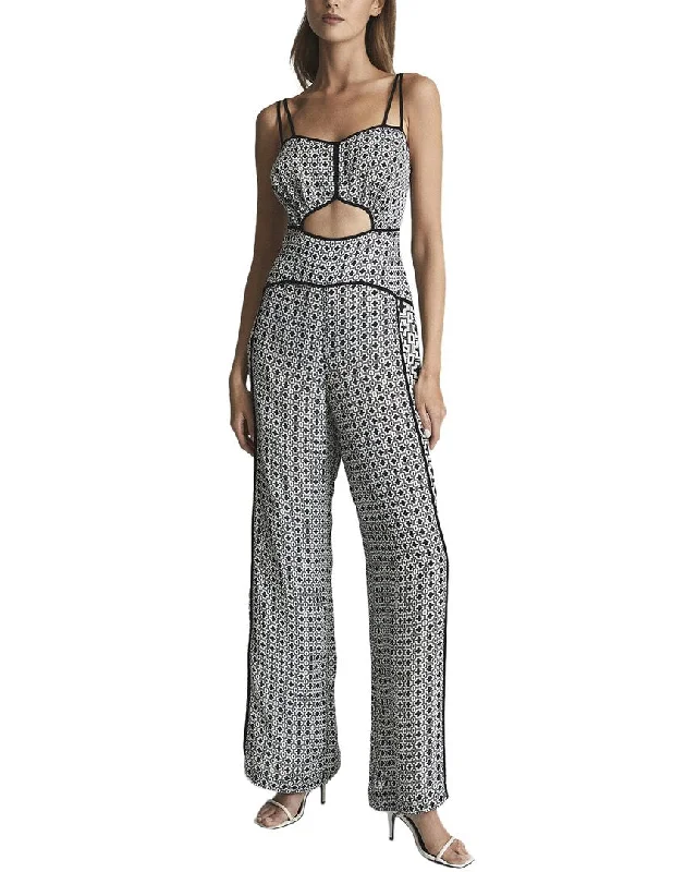 Flash Sales Reiss Remi Printed Wide Leg Resort Jumpsuit