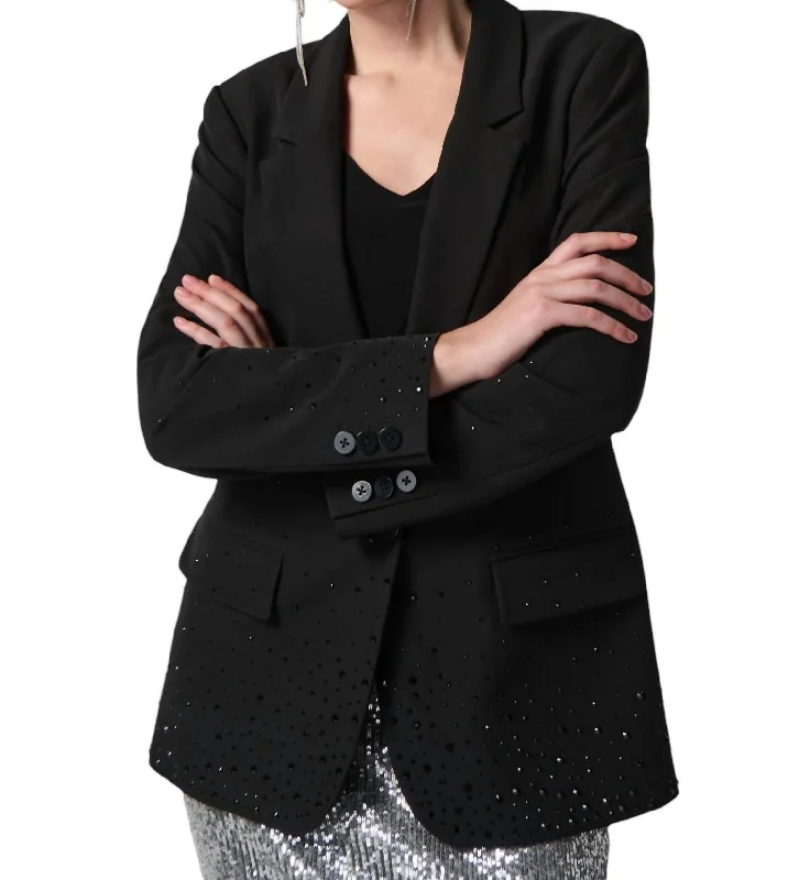 Discover Now Hip-Length Formal Blazer In Black