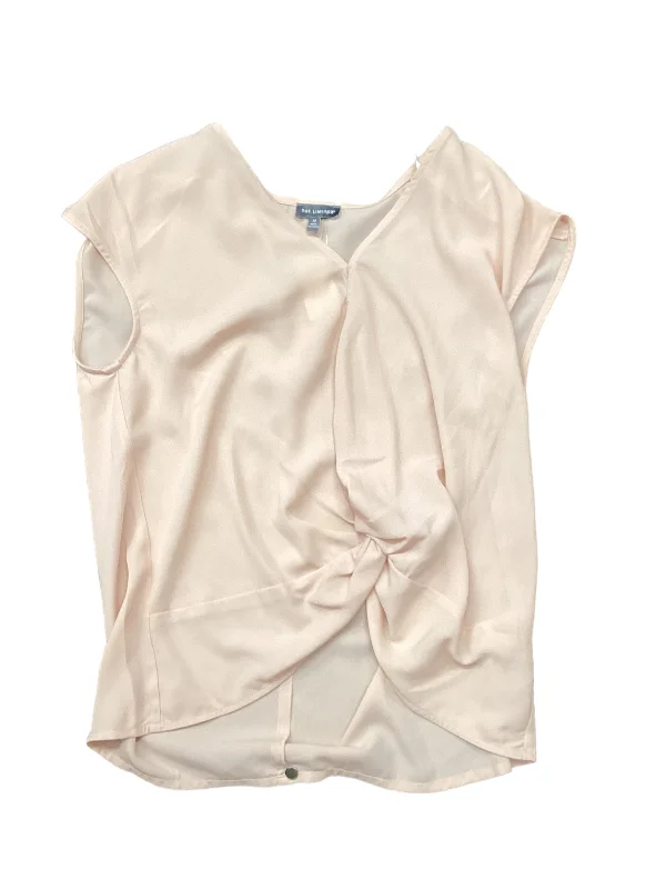 Feminine Elegant Peach Top Sleeveless Limited, Size M