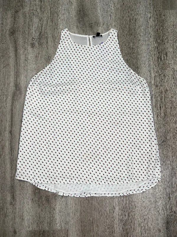 Modern Women's Fashion White Top Sleeveless Express, Size L