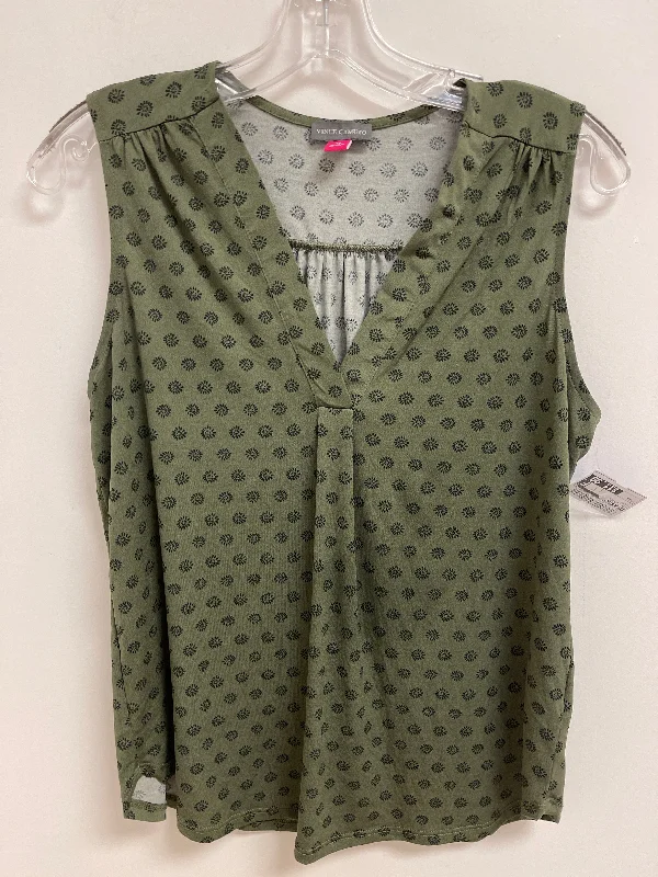 Trendy Women's Outfits Now At Irresistible Prices Green Top Sleeveless Vince Camuto, Size Xs Trendy Women's Outfits Now At Irresistible Prices Green Top Sleeveless Vince Camuto, Size Xs