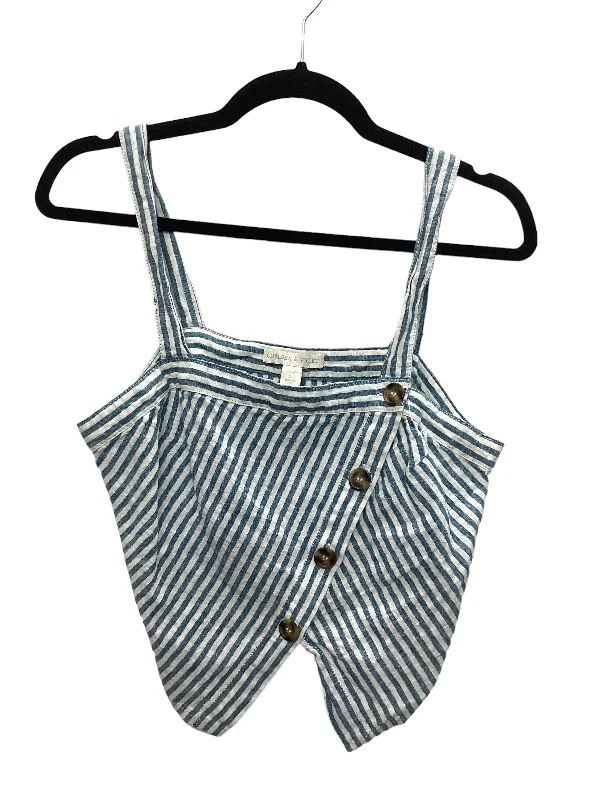 Women's Plus-Size Apparel Striped Pattern Top Sleeveless Chelsea And Violet, Size L