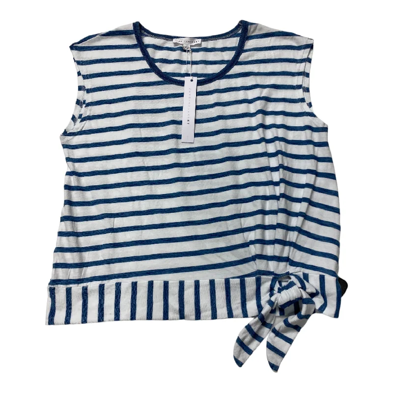 Bold and Elegant Women's Fashion Striped Pattern Top Sleeveless Jane And Delancey, Size L