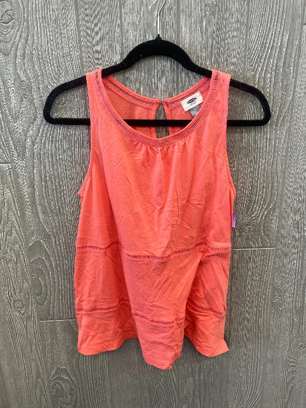 Contemporary Chic Coral Top Sleeveless Old Navy, Size M