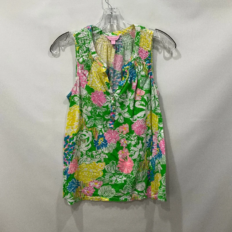 Women's Apparel Green Top Sleeveless Lilly Pulitzer, Size S