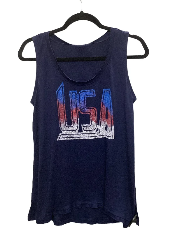 Women's Date Night Outfit Blue Top Sleeveless Rock And Republic, Size S