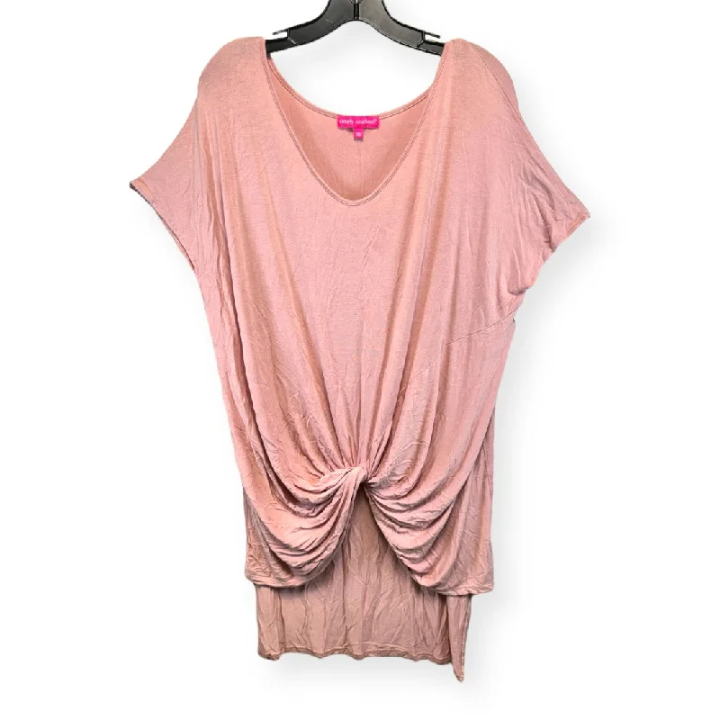 Seasonal Trend Pink Tunic Sleeveless Simply Southern, Size Xxl