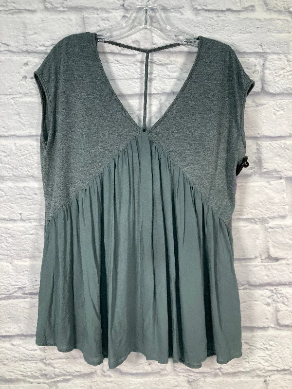 Effortless Comfort Green Top Sleeveless Meadow Rue, Size S