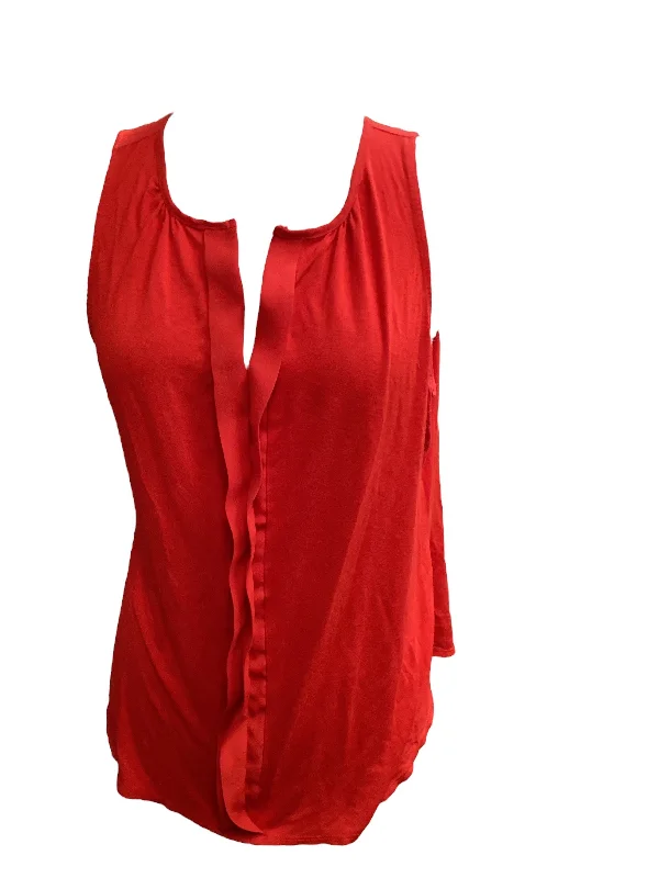 Women's Evening Wear Red Top Sleeveless Limited, Size Xl