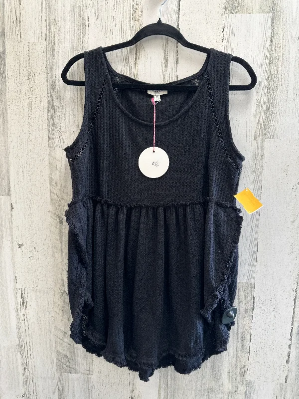 Women's Casual Wear Clothes Black Top Sleeveless Umgee, Size M