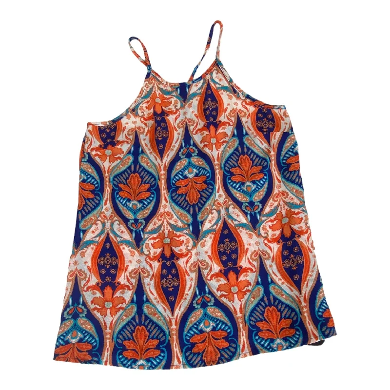 Women's Chic Outerwear Attire Multi-colored Top Sleeveless Allison Joy, Size S