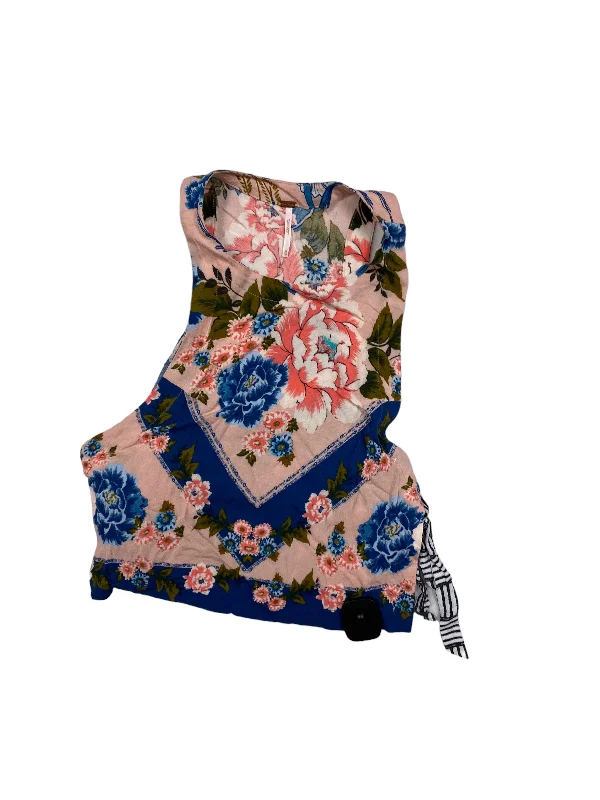 Women's Chic Fashion At Special Promotional Prices Floral Print Top Sleeveless Free People, Size Xs Women's Chic Fashion At Special Promotional Prices Floral Print Top Sleeveless Free People, Size Xs