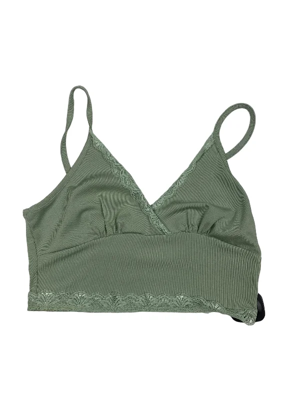 Luxury Women's Fashion Green Top Sleeveless Shein, Size S