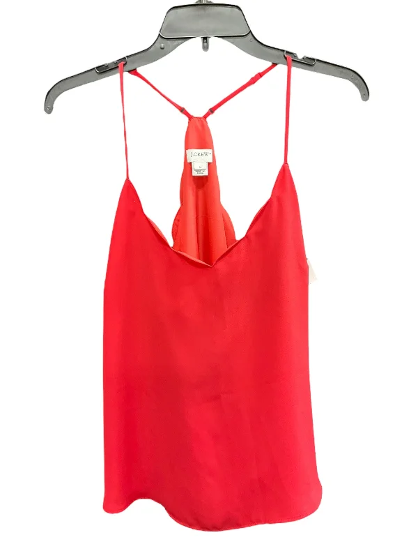 Women's Casual Wear Clothing Orange Top Sleeveless Basic J. Crew, Size L