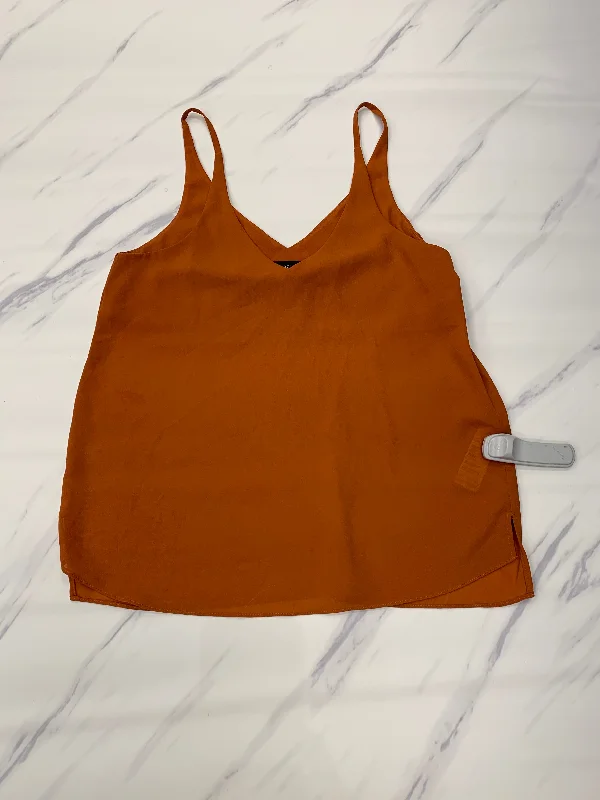 Women's Travel Attire Orange Top Sleeveless Top Shop, Size S