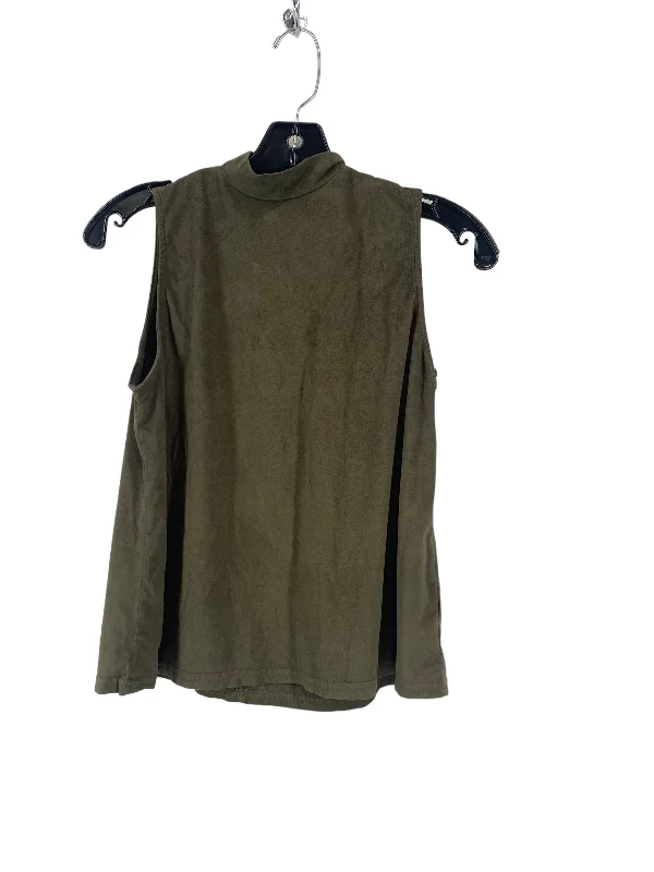 Women's Outfit For The Office Green Blouse Sleeveless Clothes Mentor, Size M