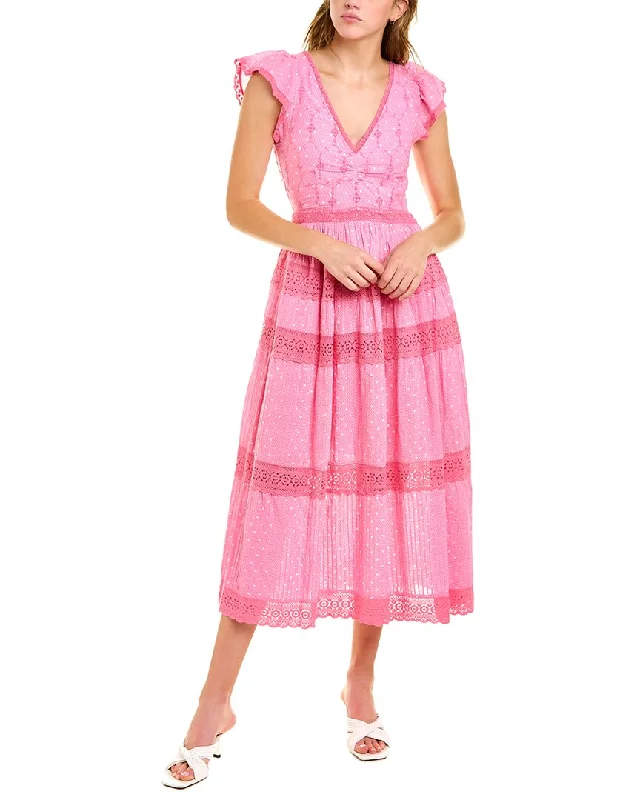 Cool Prices LoveShackFancy Abena Midi Dress