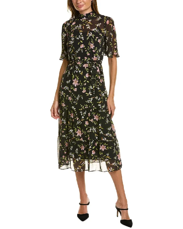 Feminine Soft - Hued Look Maggy London Belted Midi Dress