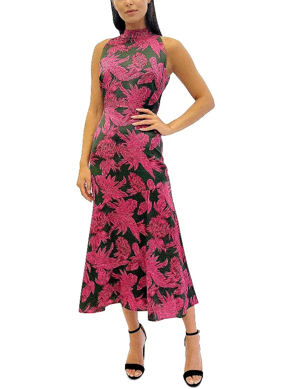 Style Revolution Womens Tie Neck Long Evening Dress