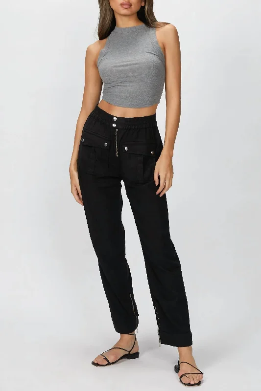 Flash Sale Cargo Pants In Black